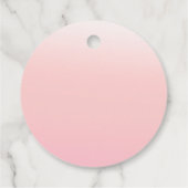 さくらんぼエレガントブロッサムベビーシャワーメッセージカード フェイバータグ (裏面)