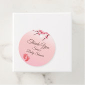 さくらんぼエレガントブロッサムベビーシャワーメッセージカード フェイバータグ (インサイチュ)