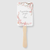 さくらんぼエレガントブロッサム結婚式 プログラム ハンドファン (裏面)