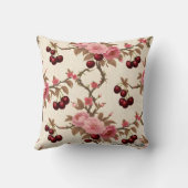 さくらんぼエレガントブロッサム装飾用クッション-フローラデコ クッション (裏面)