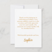 さくらんぼエレガントブロッサム誕生日サンキューカード サンキューカード (裏面)