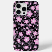 さくらんぼエレガント花かわいいピンクの花の柄 Case-Mate iPhoneケース (裏面)