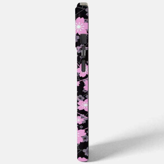 さくらんぼエレガント花かわいいピンクの花の柄 Case-Mate iPhoneケース (裏面 / 左)