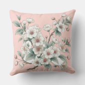 さくらんぼエレガント開花(ピンク) クッション (裏面)