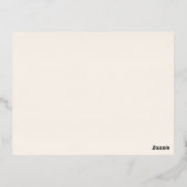 さくらんぼエレガントBlossom実在バラ金ゴールドRSVPカード 箔招待状ポストカード (裏面)