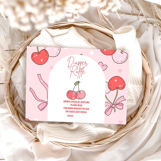 さくらんぼオンおむつラッフル エンクロージャーカード
