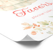 さくらんぼオンの好意さくらんぼブロッサム赤ちゃんシャワー ポスター (角)