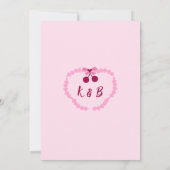 さくらんぼオントップおもしろいブライダルシャワー 招待状 (裏面)