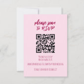 さくらんぼオントップウェディングRSVP応答カード 出欠カード (裏面)