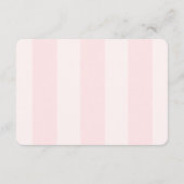 さくらんぼオントップガールベビーシャワーブズベビー エンクロージャーカード (裏面)