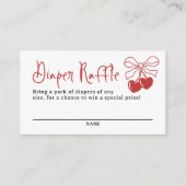 さくらんぼオントップコケットおむつラッフル エンクロージャーカード (正面)