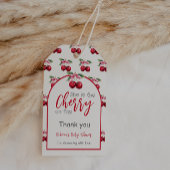 さくらんぼオントップコケットボウベイビーシャワー特典 ギフトタグ