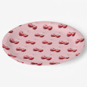 さくらんぼオントップコケットボウベビーシャワー ペーパープレート (アングル)