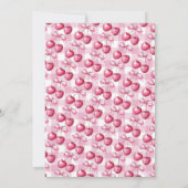 さくらんぼオントップコケット1st誕生日パーティー 招待状 (裏面)