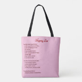 さくらんぼオントップバニラケーキショッピングリストトートバッグ トートバッグ (裏面)