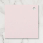 さくらんぼオントップピンクボウコケットベビーシャワー フェイバータグ (裏面)