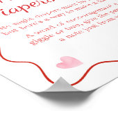 さくらんぼオントップピンクボウベビー深夜おむつ ポスター (角)