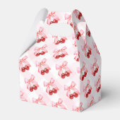 さくらんぼオントップピンクボウ赤ちゃんシャワー フェイバーボックス (裏面サイド)