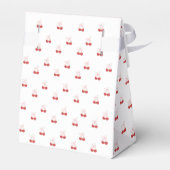 さくらんぼオントップピンクボウ赤ベビーガールシャワー フェイバーボックス (裏面サイド)