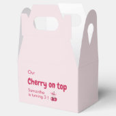 さくらんぼオントップピンク誕生日 フェイバーボックス (オープン)