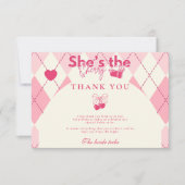 さくらんぼオントップブライダルシャワー サンキューカード (正面)