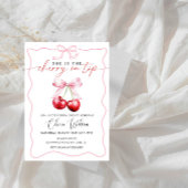 さくらんぼオントップブライダルシャワー – スウィート&エレガントパーティー 招待状