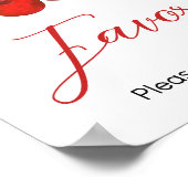 さくらんぼオントップベビーシャワーの好意 ポスター (角)