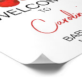 さくらんぼオントップベビーシャワーウェルカム ポスター (角)