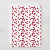 さくらんぼオントップベビーシャワー招待状 招待状 (裏面)