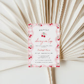 さくらんぼオントップベビーシャワー招待状 招待状