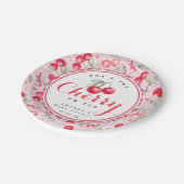 さくらんぼオントップベビーシャワー紙プレート ペーパープレート (アングル)