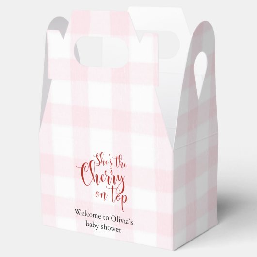 さくらんぼオントップベビーシャワー フェイバーボックス (オープン)