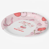 さくらんぼオントップベビーシャワー ペーパープレート (アングル)