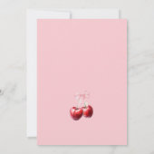 さくらんぼオントップベビーシャワー 招待状 (裏面)