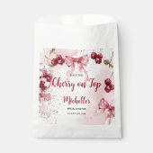 さくらんぼオントップボウカクテルサマーブライダルシャワー フェイバーバッグ (正面)