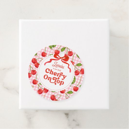 さくらんぼオントップメッセージカード フェイバータグ (インサイチュ)
