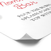 さくらんぼオントップモモザバーベビーシャワー ポスター (角)