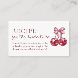 さくらんぼオントップレシピで花嫁 エンクロージャーカード