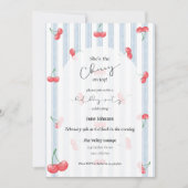 さくらんぼオントップ誕生日招待状 招待状 (正面)