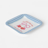 さくらんぼオントップ誕生日 ペーパープレート (傾斜あり)