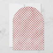 "さくらんぼオントップ"コケット水カラーベビーシャワー 招待状 (裏面)