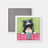 さくらんぼオン磁石 マグネット (正面/裏面)