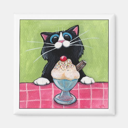 さくらんぼオン磁石 マグネット (正面)