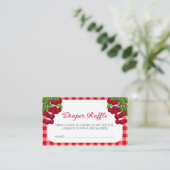 さくらんぼオン秋ジンガムプレイドおむつラッフル エンクロージャーカード (スタンド正面)