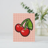 さくらんぼオン花 ポストカード (スタンド正面)