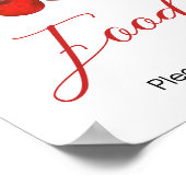 さくらんぼオン赤ちゃんシャワー食品 ポスター (角)