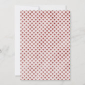 "さくらんぼオン・トップ"コケットカップケーキベビーシャワー 招待状 (裏面)