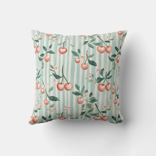 さくらんぼオン | 母の日の写真 クッション (裏面)