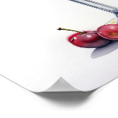 さくらんぼカクテルアート ポスター (角)