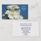 さくらんぼカスタムカードの花咲く青空 名刺 (正面/裏面)